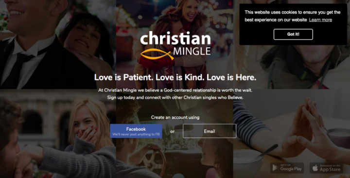 main page ChristianMingle